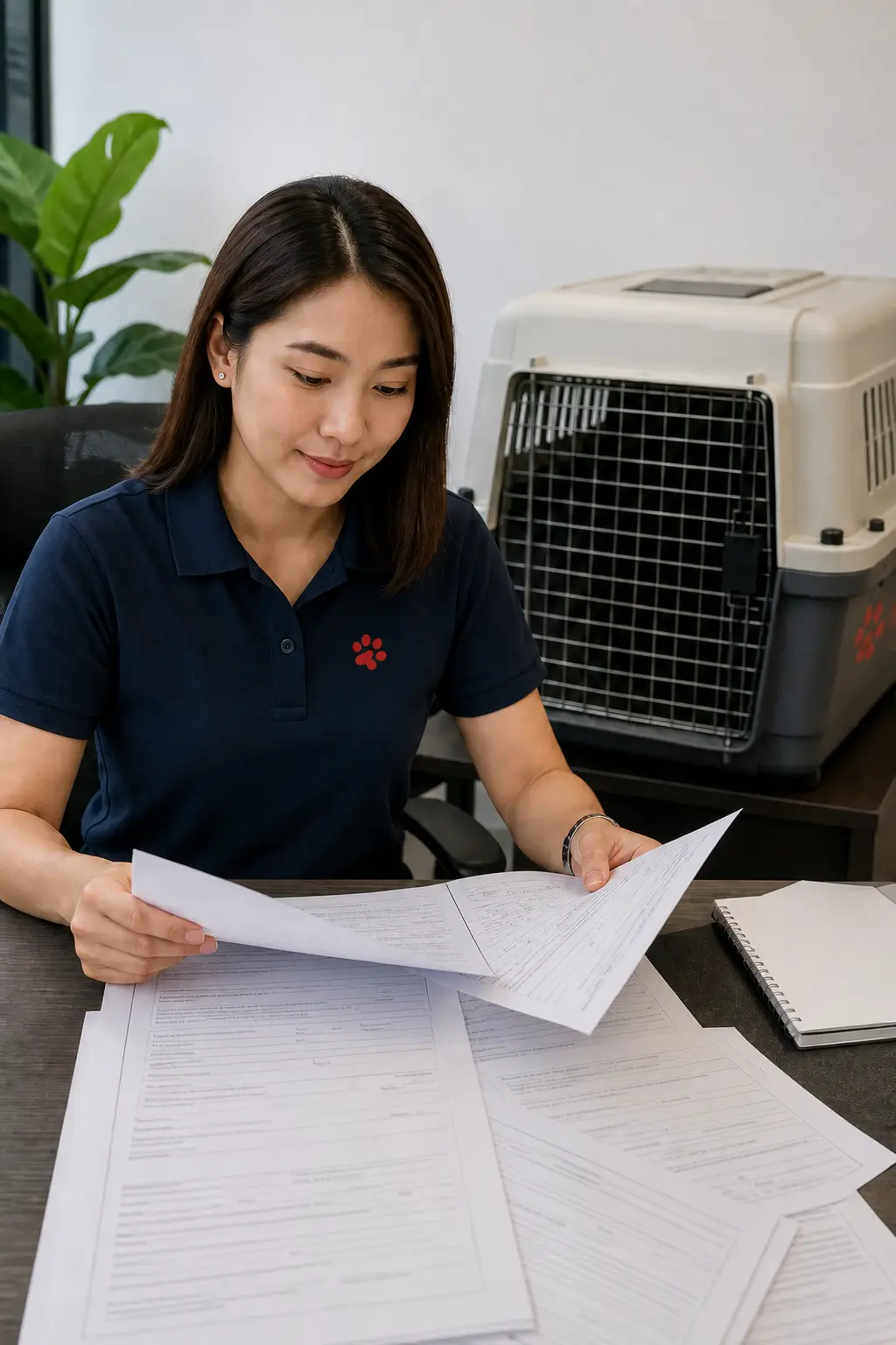PetAeron specialist managing pet transport from India to Malaysia with DVS Malaysia import permit document checks