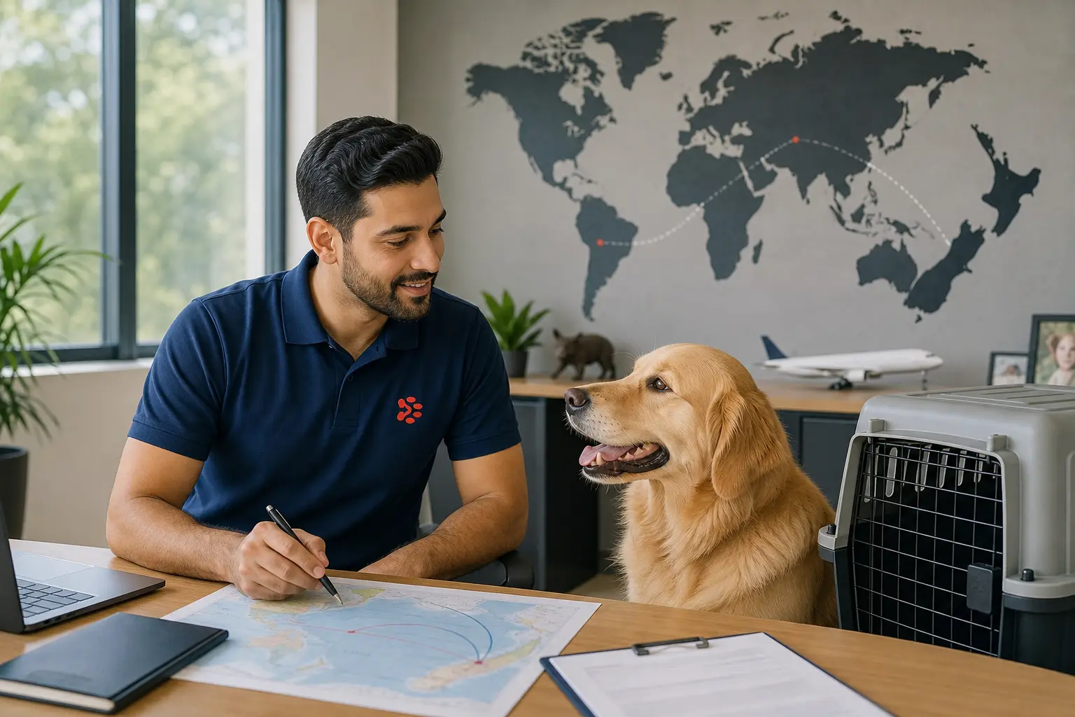International pet relocation services from India to Nelson, PetAeron specialist with IATA crate and route planning
