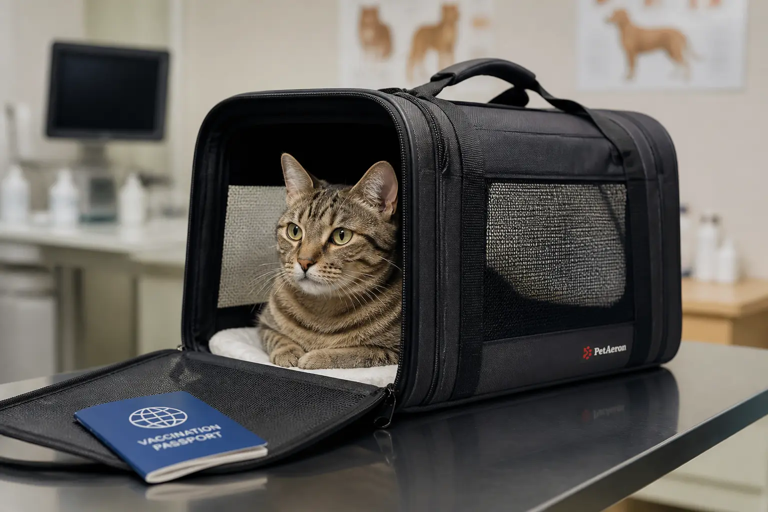 Cat health readiness with vaccination passport for cat relocation India to Leeds