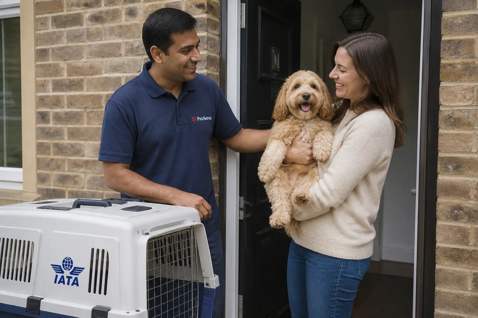 Door-to-door pet handover complete at London home after relocation from India