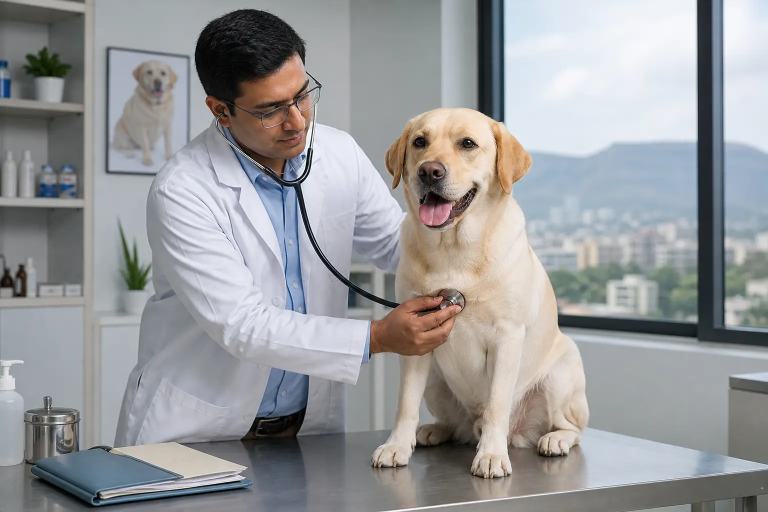 Pre-travel veterinary health check for pet relocation from Pune